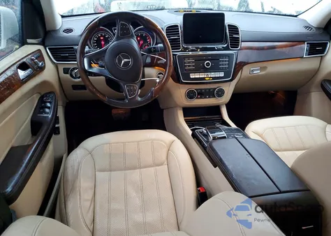 2017 Mercedes-Benz Gls 450 4Matic z USA, uszkodzony, nr VIN 4JGDF6EE9HA966050